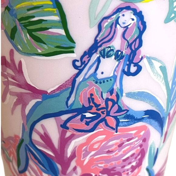 Lilly Pulitzer 'Mermaid in the Shade' Insulated 24 Ounce Double-Wall Tumbler - Picture 9 of 10